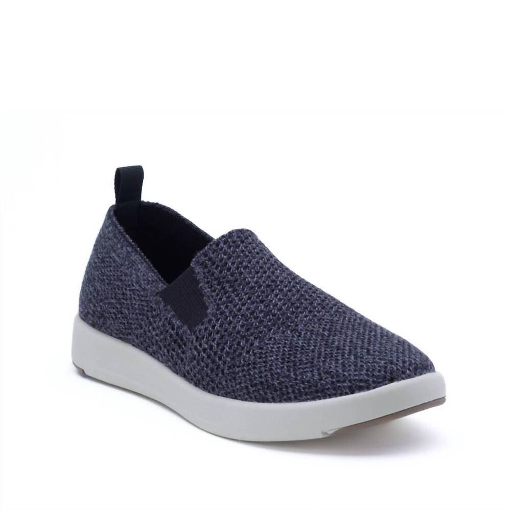 NEW WOOLLOOMOOLOO unisex suffolk slip on sneakers in navy